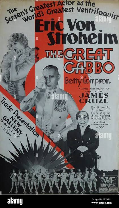 ERICH VON STROHEIM and BETTY COMPSON in THE GREAT GABBO 1929 director JAMES  CRUZE James Cruze Productions / Sono Art-World Wide Pictures Stock Photo -  Alamy