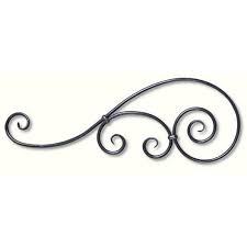 Decor De Volute A Souder En Fer Forge Coloris Noir Dim 720x260 Mm Volute Fer Forge Volute Fer Forge