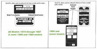 mariner outboard serial numbers mercury mariner outboard