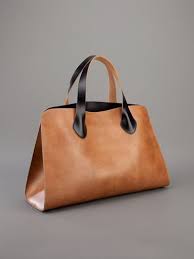 Black And Brown Leather Purse Marni Description Brown Leather Tote From Marni Featuring Two Contrasting Black Top Handles Fou Leather Handbags Leather Bag Women Vintage Leather Handbag