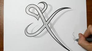 Designing a stunning drawing logo doesn't actually require you to be a great free hand artist. Drawing Letter X Combined With A Heart Design Youtube
