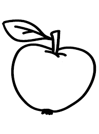 Dibujo Manzana Para Colorear