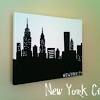 Myposter new york panorama panorama leinwand als panorama im format 180 x 30 cm. 1