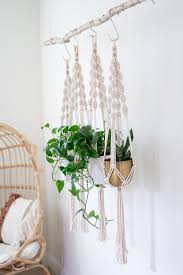 Macrame Plant Hanger Macrame Hanging Basket Mom Gift Indoor Etsy Plant Stand Indoor Hanging Plants Diy Hanging Plants Indoor