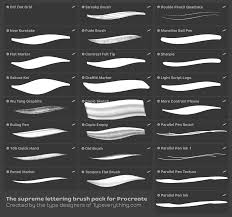 This is a great brush to create that graffiti look in procreate! Lettering Brush Pack Typeverything