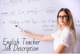 Secondary english teacher (possible deputy head of department) required. English Teacher Job Description