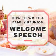 Here are both short welcome speeches for a birthday party as well as long welcome speeches for a birthday party, which are comprehensively written post this, dinner will be served and there is also a dance party for all my friends who are looking forward to shake their legs. Family Reunion Welcome Speech Samples