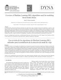 Malaysia flag for independence day and vector. Pdf A Review Of Machine Learning Ml Algorithms Used For Modeling Travel Mode Choice