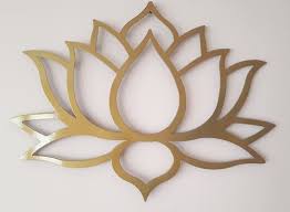 Lotus Flower Wall Decor 36 90 Cm Gold Etsy In 2020 Flower Wall Decor Handmade Wall Decor Flower Wall