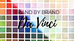 Brand By Brand Da Vinci Watercolor Palette Series