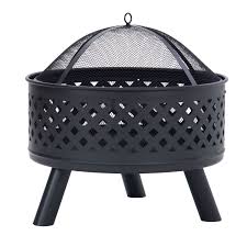 Check spelling or type a new query. Cacagoo Round Outdoor Steel Wood Burning Fire Pit With Spark Screen For Backyard Garden Camping Bonfire Patio Black Walmart Com Walmart Com