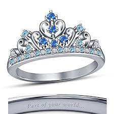 Vorra Fashion 925 Silver Disney Cinderella Princess Round Https Www Amazon Co Uk Dp B019ml7w76 Re Delicate Silver Rings Princess Ring Ladies Diamond Rings