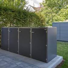 Die Unverwustbare Mulltonnenbox Wetterfest Und Mit Deckel Design Gartenhaus Garten Grundriss Mulltonnenbox