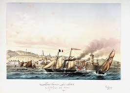 Boulongne Boulogne Sur Mer Vue Prise Du Large National Maritime Museum Steamship Steam Painting