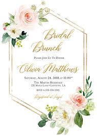 Bridal Shower Invitation Floral Bridal Shower Invitation Etsy Bridal Shower Invitations Printable Bridal Shower Invitations Free Floral Wedding Invitations