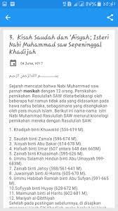 Merupakan suatu yang wajib dilakukan oleh setiap muslim. Biografi Istri Nabi Muhammad Saw Fur Android Apk Herunterladen