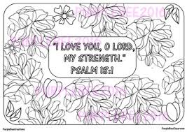 For boys and girls, kids and adults, teenagers and toddlers, preschoolers and older kids at school. Bible Verse Coloring Page Psalm 18 1 By The Purple Bee Classroom