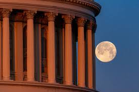 See February's full Snow Moon rise this weekend next to a glittering star cluster