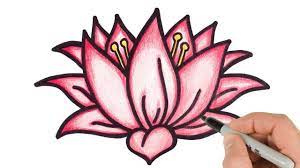 Also, take a look at these easy flower painting ideas. How To Draw Lotus Flower Step By Step Easy Drawing For Kids And Beginners Youtube