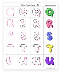 Digital halloween clipart alphabet dripping blood spooky letters set. How To Draw Bubble Letters Art Projects For Kids