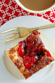 Enjoy this christmas tree shaped coffee cake that's drizzled with orange glaze and garnished with candied cherries. Night Before Christmas Coffee Cake Recipe Girl