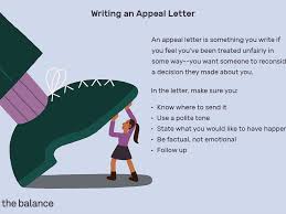 That's where we come in: How To Write An Appeal Letter