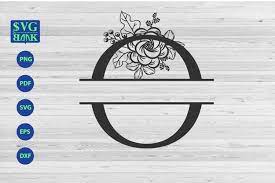 Download Split Monogram Letter O Svg Alphabet Floral Initial Logo O 470980 Monograms Design Bundles