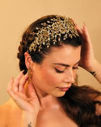 Gold Bridal Headband