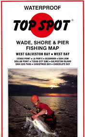 Waterproof Top Spot Wade Shore Pier Fishing Map West