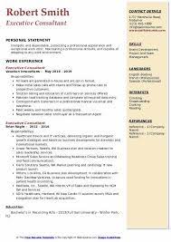 The accountability statement template includes a field to provide the date the statement was last updated. Executive Consultant Resume Samples Executive Consultant Sample Resume Templates Resume Samples