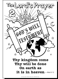 The Lords Prayer Coloring Page 2 God Bible Az Coloring Pages Sunday School Kids Prayers For Children Sunday School Coloring Pages