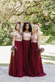Burgundy And Gold Short Dress Unique Bridesmaid Dresses Two Piece Bridesmaid Dresses Burgundy Bridesmaid Dresses