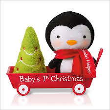 Hallmark Christmas Ornaments 2016 Qgo1117 Baby S First Christmas Santa S Helper Penguin Kids Time
