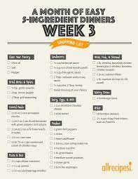 We've got you covered with over 100 easy dinner ideas, no fancy ingredients or tricky recipes required. A Month Of Easy 5 Ingredient Dinners Allrecipes