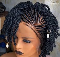 Braids, plaits, crochet, sew in. Simi Kinky Braided Hair With Closure By Erioluwa Wigs Afrikrea