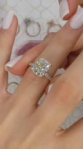 3 Carat Crushed Ice Elongated Cushion Beautiful Engagement Rings Beautiful Wedding Rings Wedding Rings For Women