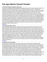 Doa amalan agar mantan minta balikan dalam waktu singkat. Doa Agar Mantan Kekasih Kembali Pdf