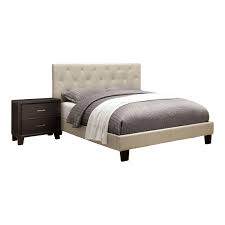 Check spelling or type a new query. Foa Warscher 2pc Ivory Fabric Bedroom Set Cal King Nightstand Idf 7200iv Ck 2pc