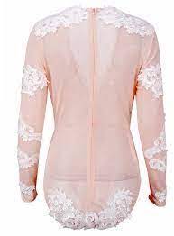 الهجرة اذهب للتسوق مفيد love niche london summer pink blush long sleeve  lace up bodysuit 2 - marthaclaytonlinguist.com