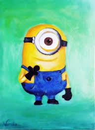 Minion Acrylic On Canvas Minion Painting Minion Art Canvas Painting