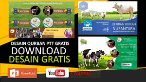Dan untuk anda yang ingin memesan contoh desain, silahkan mereques melalui kolom komentar (wajib dengan alamat email). Cara Membuat Desain Poster Qurban Download Powerpoint Gratis Youtube