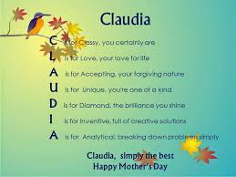 Acrostic Name Poems For Girls Claudia Poems About Girls Acrostic Acrostic Poem Examples
