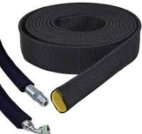 1/2 Inch Nylon Protective Hose Sleeve - 10 Feet Black Abrasion Protection