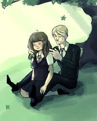 Maybe you would like to learn more about one of these? Hermione Granger And Draco Malfoy Under A Tree By Solitude6 Deviantart Com On Deviantart Draco Malfoy Draco And Hermione Dramione Fan Art