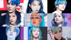 Rating The Kpop Idols With The Best Blue Hair Rated K Youtube
