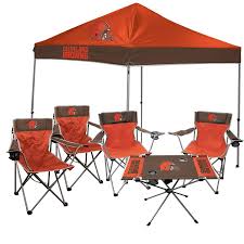 Cleveland Browns Rawlings Large Tailgate Kit Cleveland Browns Canopy Tent Chairs Logo