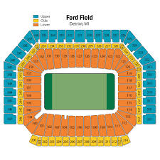 breakdown of the ford field seating chart detroit lions