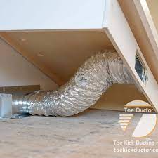 Give us a call, or send a our toe kick ducting kit fits under all standard kitchen cabinets and provides the transition from duct to register for efficient circulation of airflow. The Official Toe Ductor Under Cabinet Toe Kick Ducting Kits