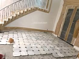 Marble Froor Marble Installation Brass Profile Whitemarbleflooring Technology In 2020 Stone Flooring Black And White Marble Marble Stones