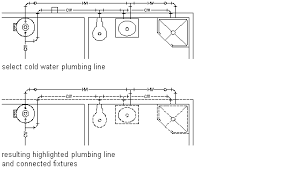 Hot and cold water lines should be approximately 6 inches apart unless the hot water line is insulated. To Size Supply Plumbing Lines Autocad Mep 2019 Autodesk Knowledge Network